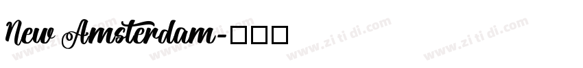 New Amsterdam字体转换